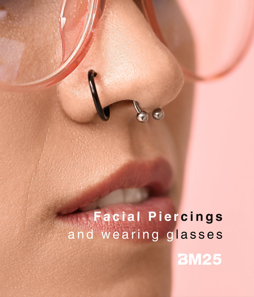 Facial Piercings and Wearing Glasses