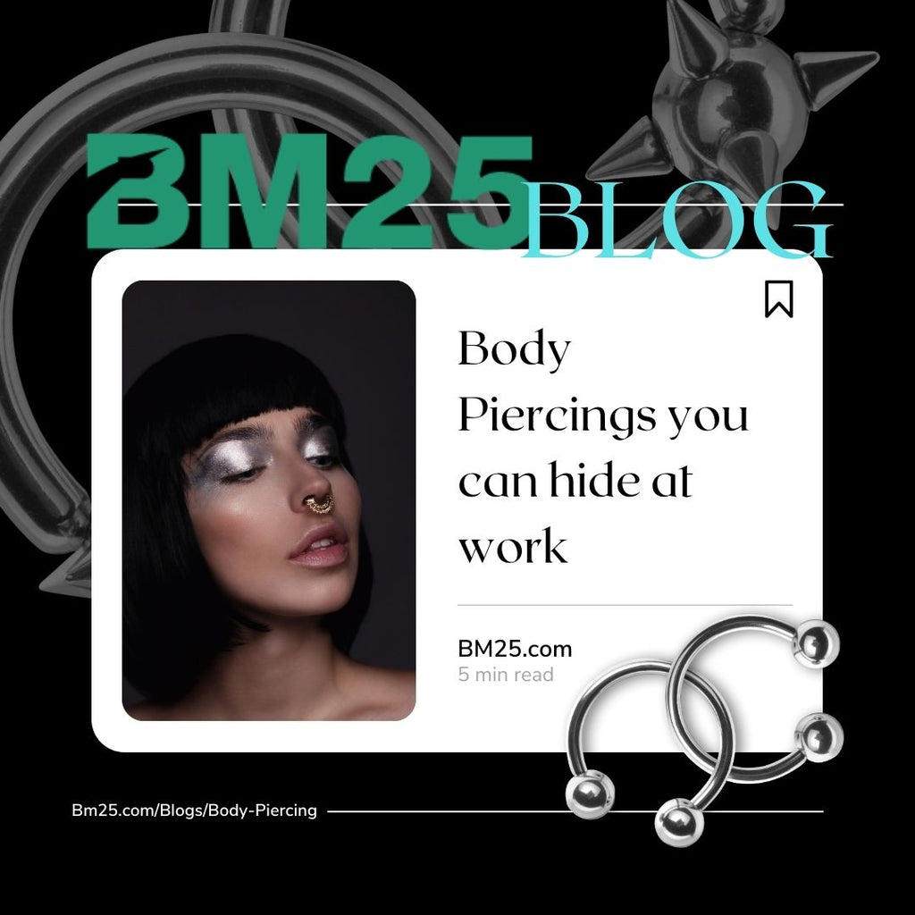 Piercings You Can Hide at Work