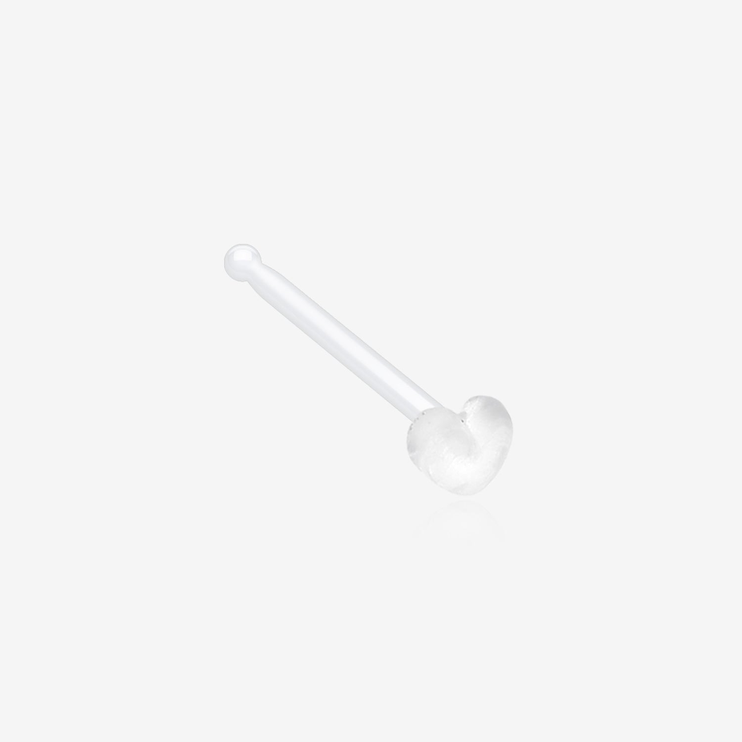 Heart Top Clear UV Acrylic Nose Stud Retainer