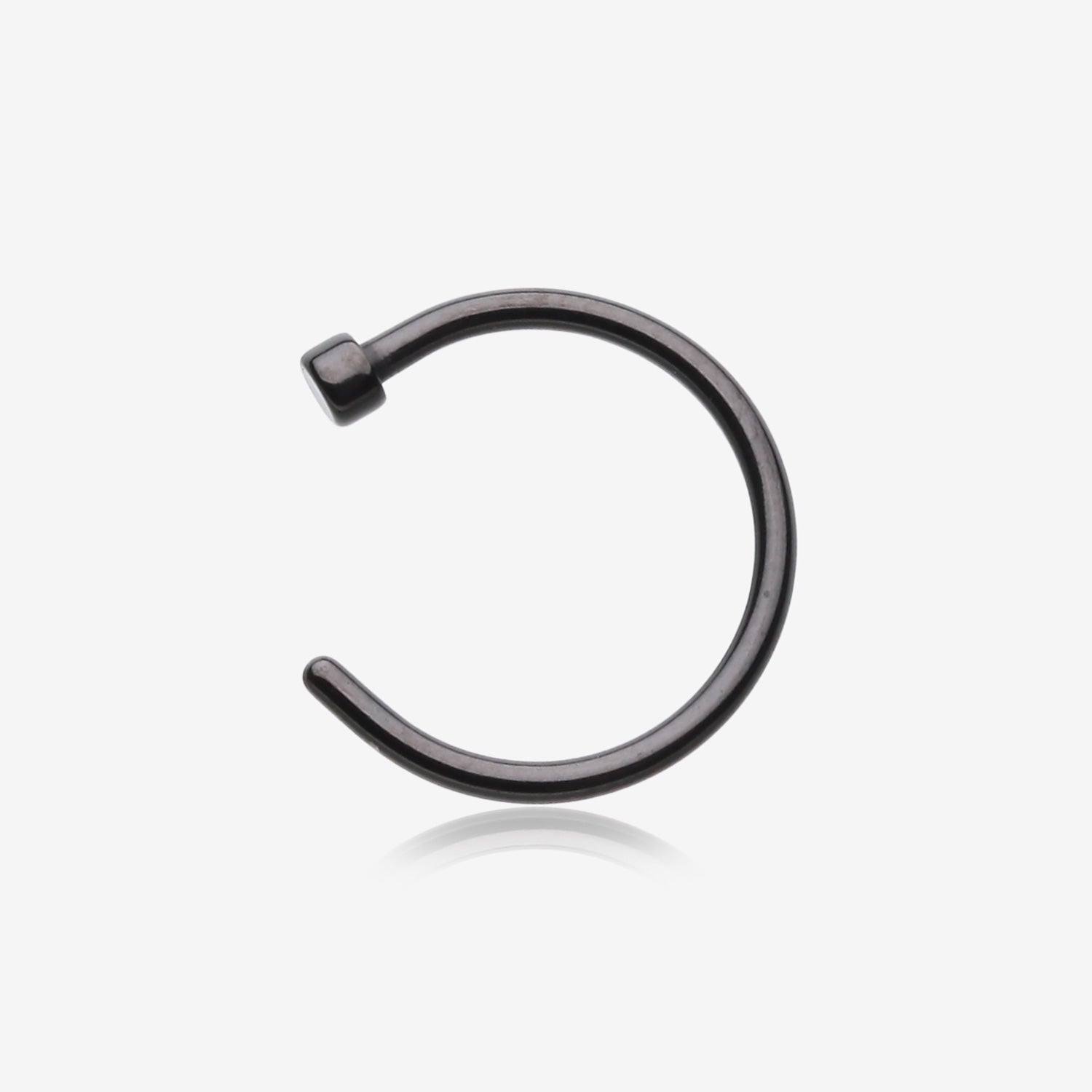 Colorline Basic Nose Hoop Ring-Black