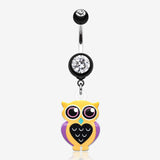 Owl Love Belly Button Ring