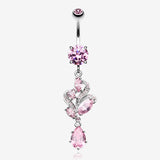 Elegant Luster Vines Belly Button Ring