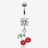 Lucky Cherry Belly Button Ring