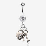 Love Lock Down Belly Button Ring