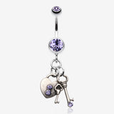 Love Lock Down Belly Button Ring