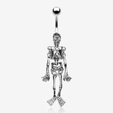 Skeleton Dance Belly Ring