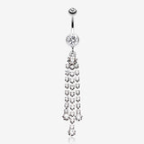 Cascading Sparkle Belly Button Ring