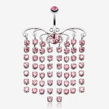 Sparkling Curtain Chandelier Belly Ring