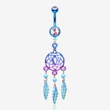 Colorline Beaded Dreamcatcher Belly Button Ring