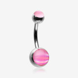 Iridescent Holographic Sparkle Belly Button Ring