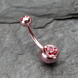 Detail View 2 of Jelly Belly Unity Gem Belly Button Ring-Light Pink