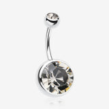The Giant Sparkle Gem Ball Belly Button Ring