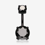 Colorline Gem Prong Sparkle Belly Button Ring