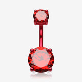 Colorline Gem Prong Sparkle Belly Button Ring