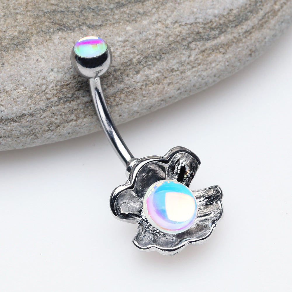 Detail View 2 of Iridescent Revo Ariel's Shell Belly Button Ring