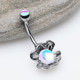 Detail View 2 of Iridescent Revo Ariel's Shell Belly Button Ring