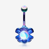 Colorline Iridescent Revo Ariel's Shell Belly Button Ring