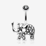 Elephant Walk Belly Button Ring