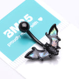 Detail View 4 of Blackline Abalone Night Bat Belly Button Ring