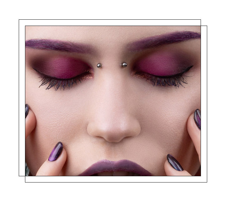 A bridge piercing (aka Earl) is a horizontal bar placed in the skin across the bridge of the nose. It is considered a surface piercing and quite popular since the beads of the barbell are right in line with the eyes, giving it a gorgeous, balanced look. For an edgy, modern look a bridge piercing is truly unique! It is an easy way to achieve a bold and daring style that won’t go unnoticed!