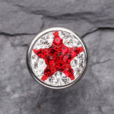 Shining Star Multi-Gem Cartilage Earring-Clear/Red