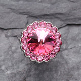 Studded Gem Crystal Cartilage Earring-Pink