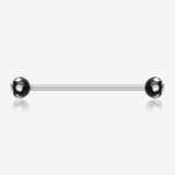 Acrylic Aurora Gem Ball Industrial Barbell*