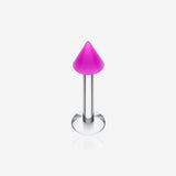 Neon UV Acrylic Spike Top Labret