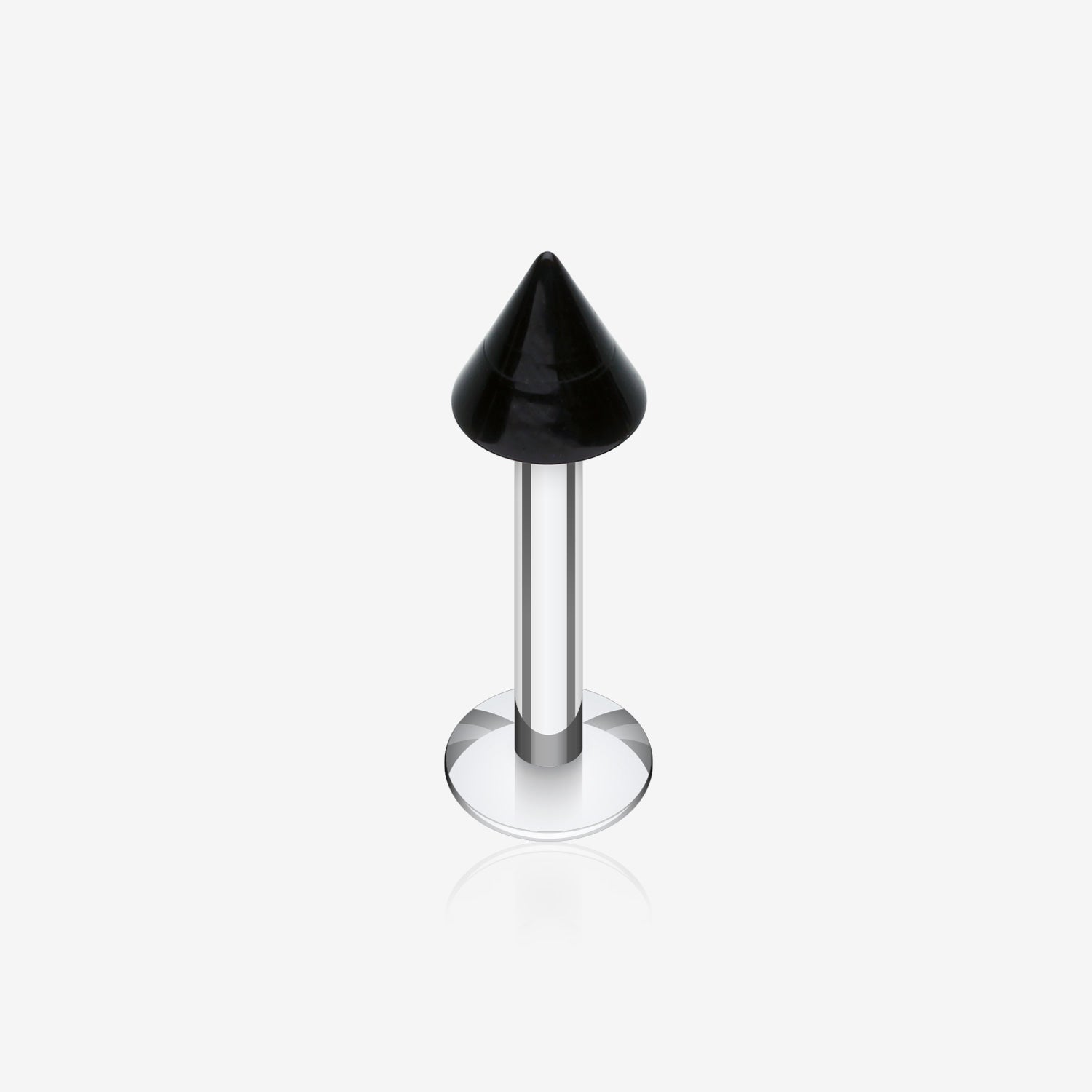 Basic UV Acrylic Spike Top Labret-Black