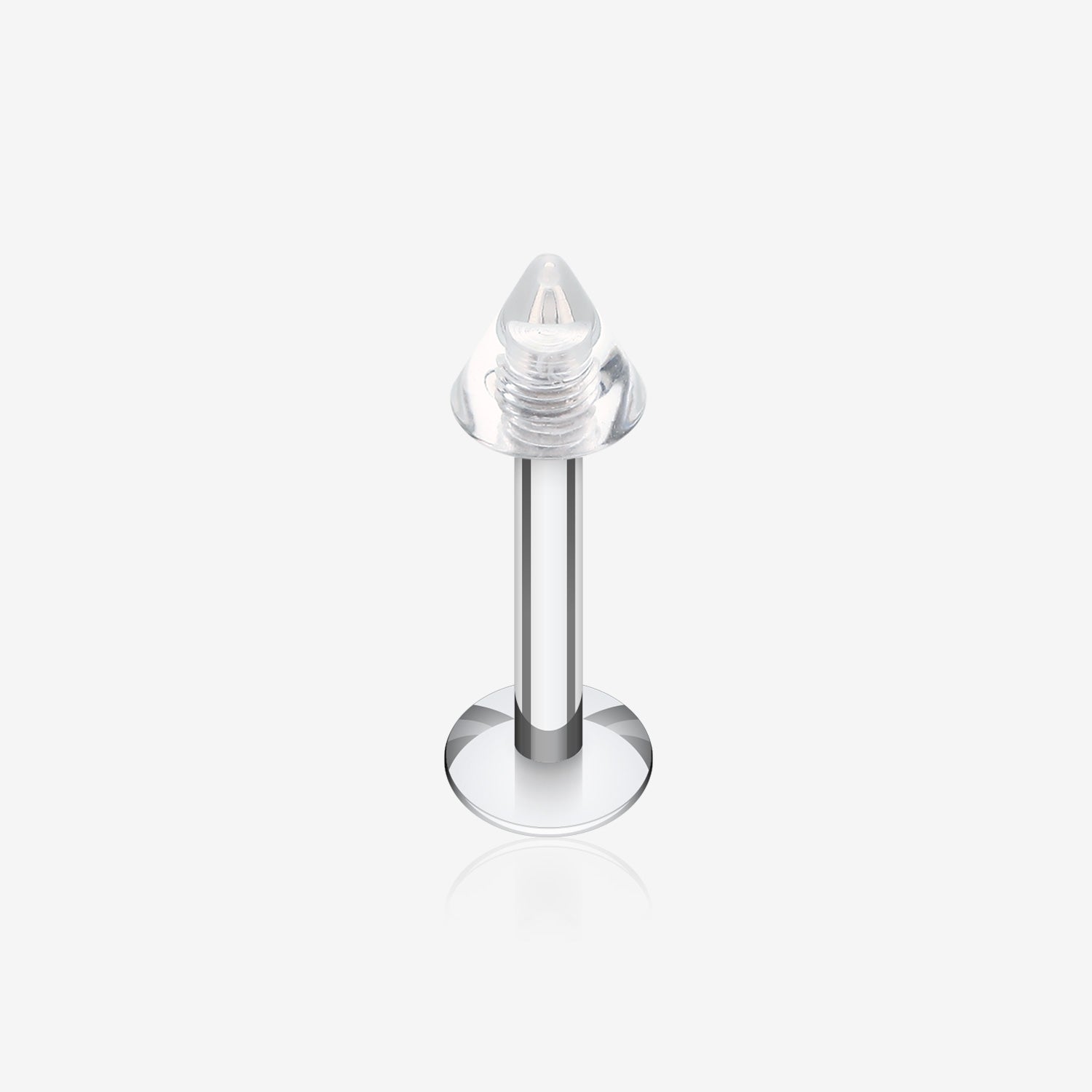 Basic UV Acrylic Spike Top Labret-Clear