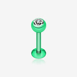 Colorline PVD Gem Ball Steel Labret