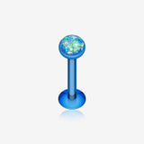 Colorline Opal Glitter Shower Dome Steel Labret-Blue
