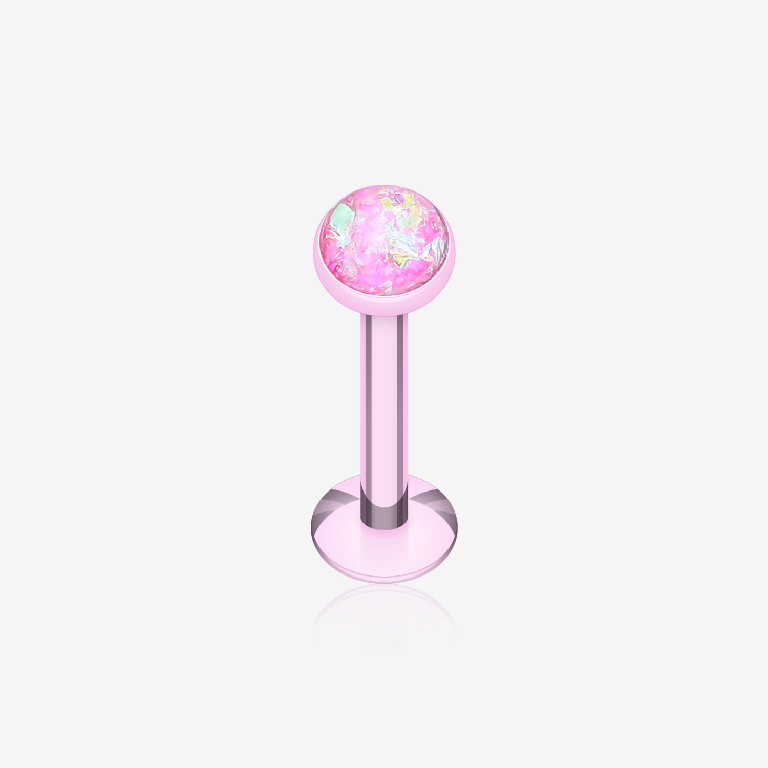 Colorline Opal Glitter Shower Dome Steel Labret-Pink
