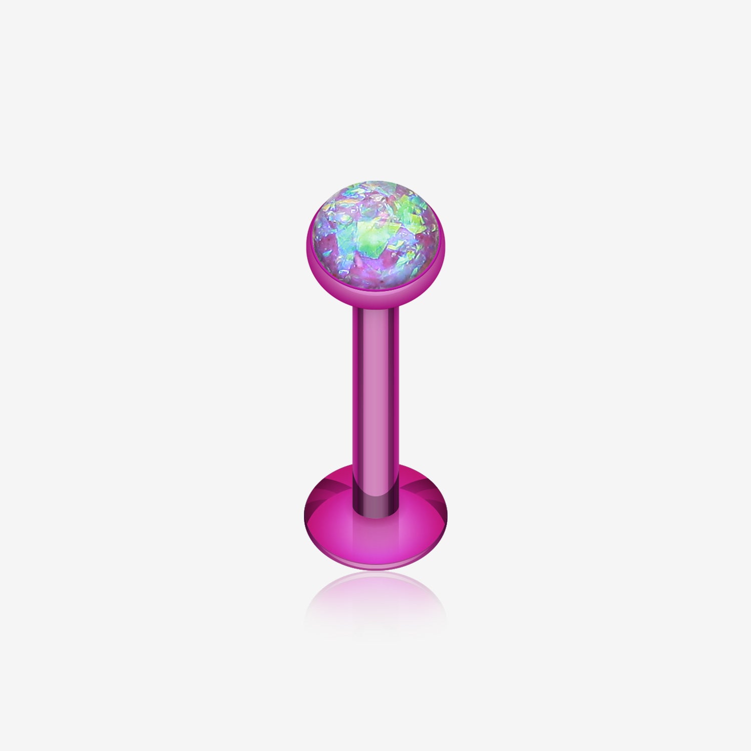 Colorline Opal Glitter Shower Dome Steel Labret-Purple