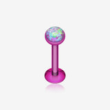 Colorline Opal Glitter Shower Dome Steel Labret-Purple