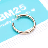 Detail View 4 of 14 Karat Gold Basic Nose Hoop Ring