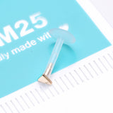 Detail View 2 of 14 Karat Gold Triangle Plate Top Bio-Flex Labret