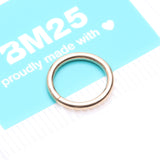 Detail View 4 of 14 Karat Gold Basic Bendable Hoop Ring