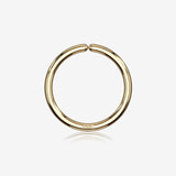 14 Karat Gold Basic Bendable Hoop Ring