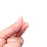 Detail View 2 of 14 Karat Gold Bezel Set Fire Opal Bendable Hoop Ring-White Opal