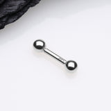 Detail View 1 of 14 Karat White Gold OneFit Threadless Ball Top Cartilage Barbell