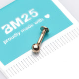 Detail View 3 of 14 Karat Gold OneFit Threadless Ball Top Flat Back Stud Labret