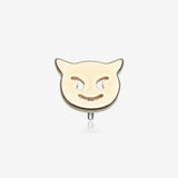 14 Karat Gold OneFit Threadless Adorable Devil Emoji Top Part