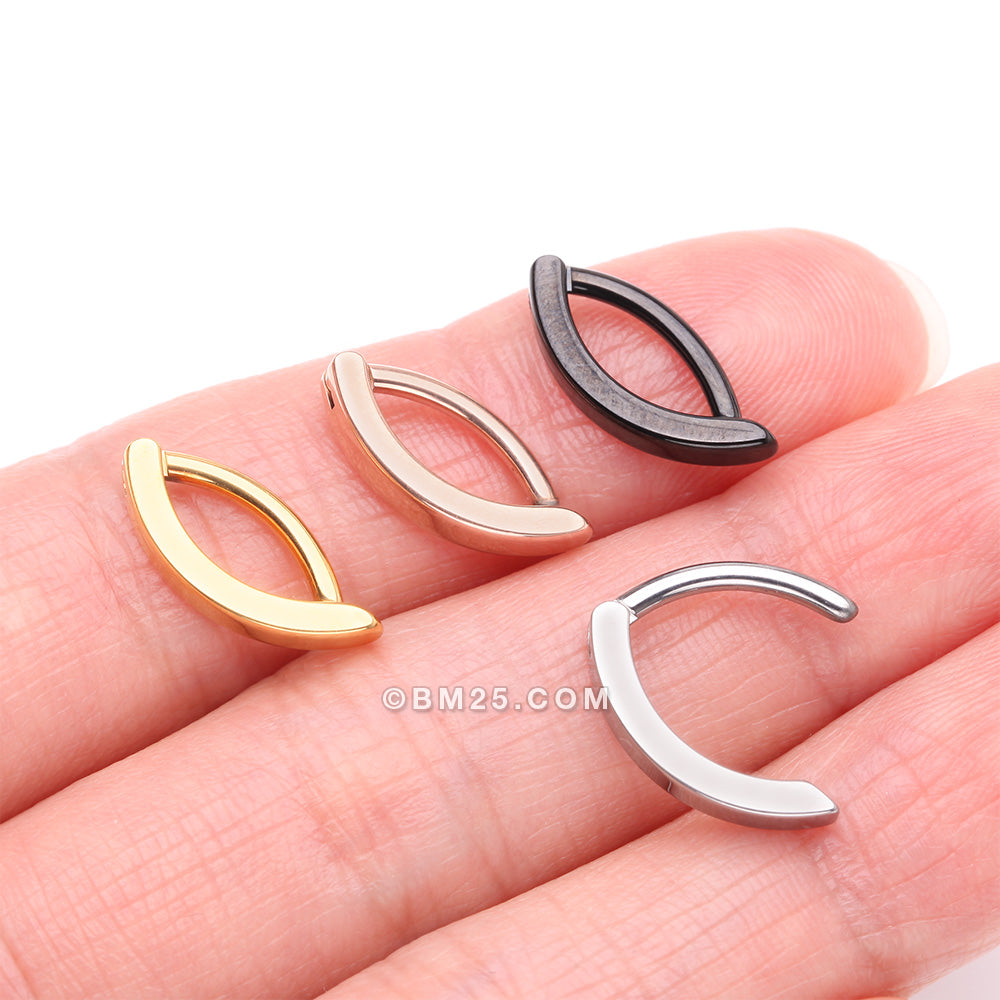 Detail View 3 of Implant Grade Titanium Blackline Minimalist Curved Bar Belly Clicker