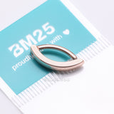 Detail View 4 of Implant Grade Titanium Rose Gold Minimalist Curved Bar Belly Clicker