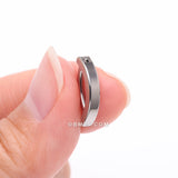 Detail View 2 of Implant Grade Titanium Minimalist Curved Bar Belly Clicker