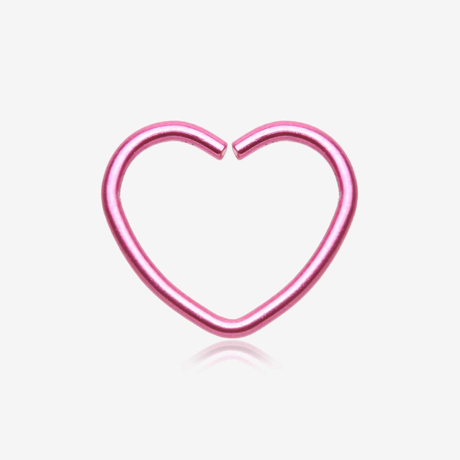 Colorline Heart Bendable Twist Hoop Ring-Pink