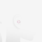 Detail View 2 of Colorline Heart Bendable Twist Hoop Ring-Pink