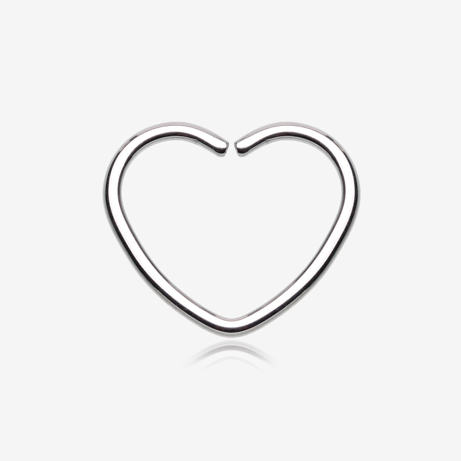 Heart Bendable Twist Hoop Ring-Steel