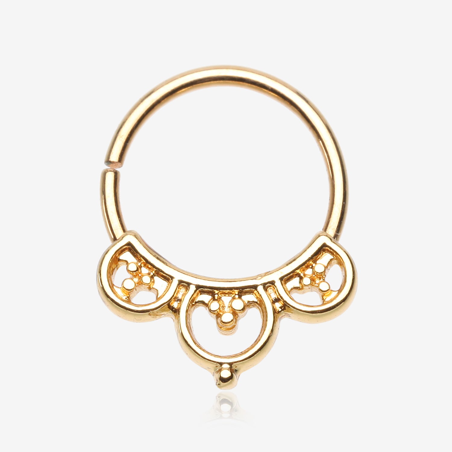 Golden Royal Goddess Bendable Twist Hoop Ring